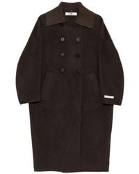 DUNO - Ovela Double-Breasted Coat - Lyst