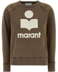 Isabel Marant - Logo-Embroidered Cotton Sweatshirt - Lyst