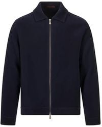 Fedeli - Zip-Up Collared Jacket - Lyst