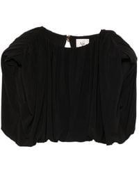 Aje. - Lunaria Padded-Shoulder Gathered Top - Lyst