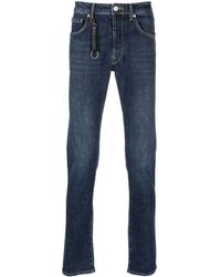 Incotex - Logo-keyring Mid-rise Straight-cut Jeans - Lyst