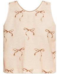 forte_forte - Bow-Print Top - Lyst