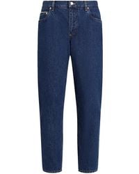 Dolce & Gabbana - Straight-Leg-Jeans Mit Logo - Lyst