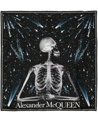 Alexander McQueen - Foulard Celestial Skeleton en soie - Lyst
