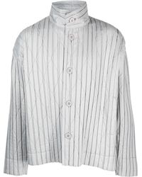 Homme Plissé Issey Miyake - Giacca-camicia a rombi - Lyst