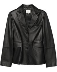 Loulou de Saison - Aldo Notched-Lapel Leather Jacket - Lyst