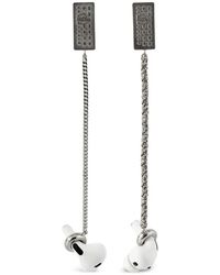 MM6 by Maison Margiela - Chain Earphones Earrings - Lyst