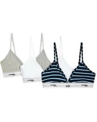 HOMMEGIRLS - X Fruit Of The Loom Logo-Underband Triangle Bralettes (Set Of Three) - Lyst