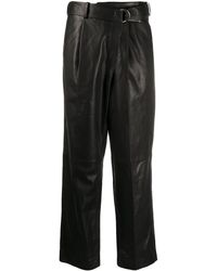 Helmut Lang - Wrap-front Cropped Trousers - Lyst