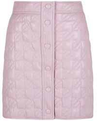 MSGM - Quilted Mini Skirt - Lyst
