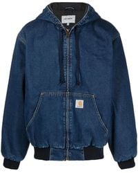 Carhartt - Og Active Denim Hooded Jacket - Lyst