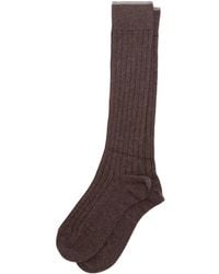 Brunello Cucinelli - Calcetines de canalé por la rodilla - Lyst