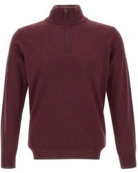 Kangra - Half-Zip Virgin-Wool Sweater - Lyst
