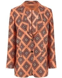 Alberto Biani - Patterned Blazer - Lyst