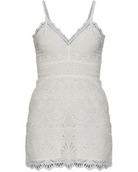 LoveShackFancy - Peppy Broderie-Anglaise Mini Dress - Lyst