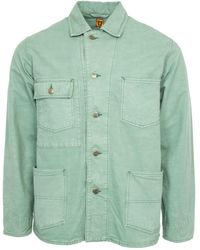Human Made - Garment Dyed Cotton Shirt Jacket - Lyst