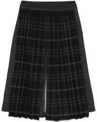 Antonio Marras - Tartan Pleated Midi Skirt - Lyst