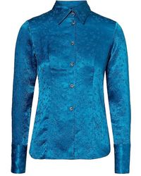 Song For The Mute - Crinkled-Finish Shirt - Lyst