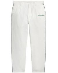 Polo Ralph Lauren - Logo-Embroidered Side-Stripe Tapered Trousers - Lyst