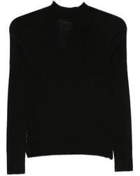 Isabelle Blanche - High-Neck Long-Sleeve Sweater - Lyst