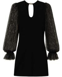 Twinset - Maxi-Jurk Met Kanten Detail - Lyst