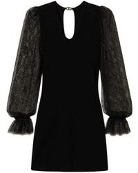 Twinset - Lace-Detail Knitted Dress - Lyst