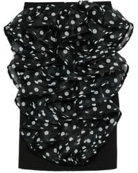Viktor & Rolf - Ruffled Polka-Dot Mini Skirt - Lyst