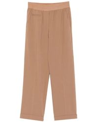 Le Tricot Perugia - Elasticated-Waistband Trousers - Lyst