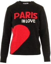 Mc2 Saint Barth - Heart-Motif Crew-Neck Sweater - Lyst