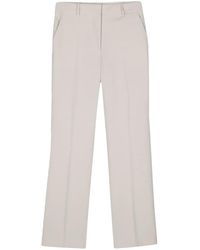 Calvin Klein - Straight-Leg Trousers With Subtle Branding Detail - Lyst