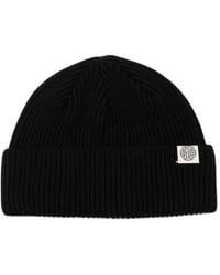 Deus Ex Machina - Bonnet Pill En Maille Côtelée À Patch Logo - Lyst
