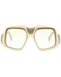 Loewe - Anagram Square-Frame Sunglasses - Lyst