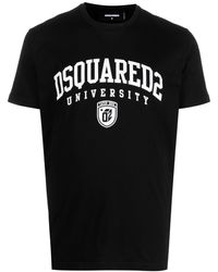 DSquared² - College Print T -shirt - Lyst