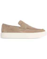 Calvin Klein - Athena Suede Slip-On Boat Shoes - Lyst