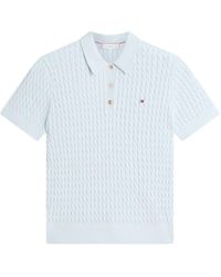 Tommy Hilfiger - Cable-Knit Polo Top - Lyst