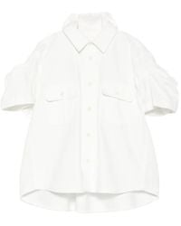 Sacai - Chest-Pockets Short-Sleeve Shirt - Lyst