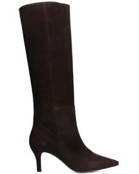 BIANCADI - Bottines En Daim À Bout Pointu - Lyst