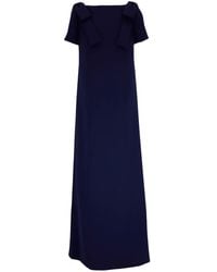 Carolina Herrera - Boat-Neck Long Dress - Lyst