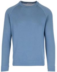 Al Duca d'Aosta - Raglan-Sleeve Slim-Fit Cotton Sweater - Lyst