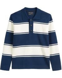 Marc O' Polo - Striped Long-Sleeve Polo Shirt - Lyst