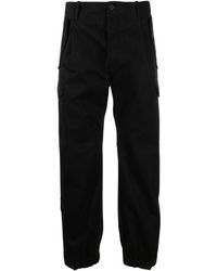 C.P. Company - Logo-patch Cotton Cargo Trousers - Lyst