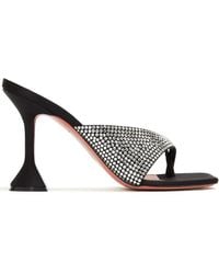 AMINA MUADDI - Mules Shiona 95 Mm À Ornements En Cristal - Lyst