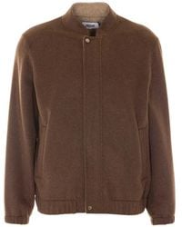 Alpha Studio - Zip-Up Bomber Jacket - Lyst