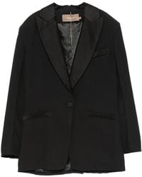 SIMONA CORSELLINI - Peak-Lapel Single-Breasted Blazer - Lyst