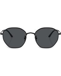 Giorgio Armani - Tinted-Lens Geometric-Frame Sunglasses - Lyst