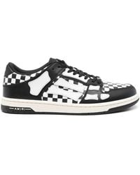 Amiri - Checkered Skeleton Low Top Sneaker - Lyst
