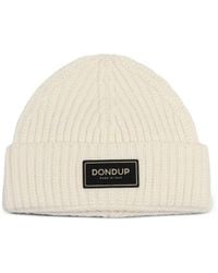 Dondup - Beanie mit Logo-Patch - Lyst