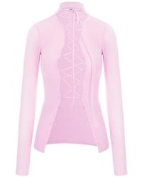 MANURI - Jamie Lace-Up Top - Lyst