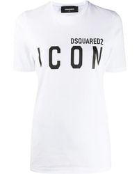 DSquared² - Icon Print T-Shirt - Lyst