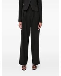 Custommade• - Pleated Jewel-Embellished Straight Trousers - Lyst